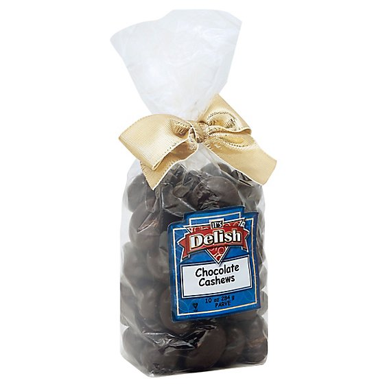 ItS Delish Chocolate Covered Cashews Tray Pack - 10 Oz