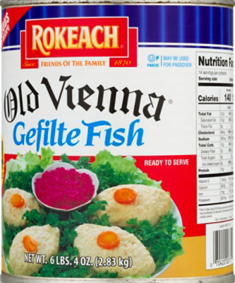 Rokeach Specialty Food Gefilte Fish Old Vienna Jellied 14 Piece - 100 Oz - Image 6