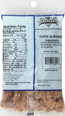 Its Delish Toffee Almonds - 3 Oz - Image 3