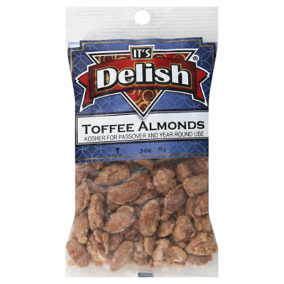 Its Delish Toffee Almonds - 3 Oz - Image 1