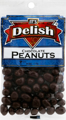 Its Delish Chocolate Peanuts - 4 Oz - Image 2