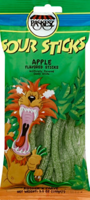 Paskesz Sour Stick Apple Candy - 3.5 Oz - Image 2