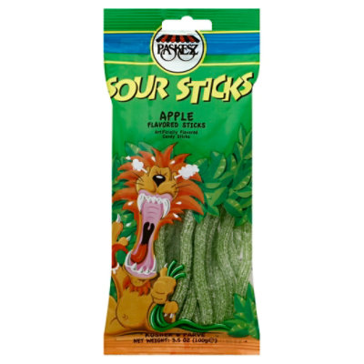 Paskesz Sour Stick Apple Candy - 3.5 Oz - Image 1