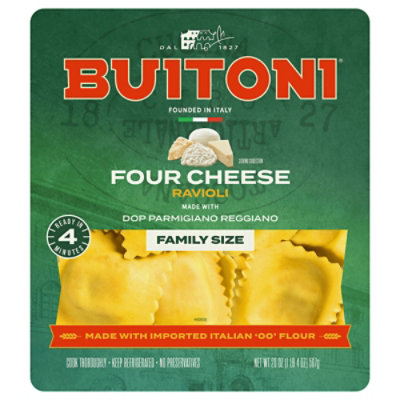 Buitoni Refrigerated Four Cheese Ravioli Pasta Family Size - 20 Oz