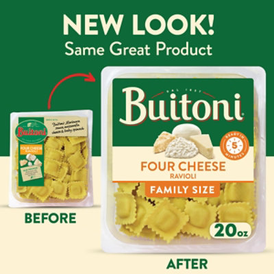 Buitoni Four Cheese Ravioli Refrigerated Pasta Family Size - 20 Oz - Image 3