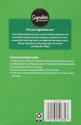 Signature SELECT Pasta Penne Rigate Box - 16 Oz - Image 5