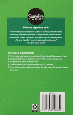 Signature SELECT Pasta Rotini Box - 16 Oz - Image 5