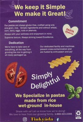 Tinkyada Pasta Joy Ready Brown Rice Pasta Spirals Bag - 16 Oz - Image 5