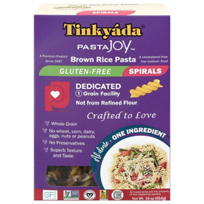 Tinkyada Pasta Joy Ready Brown Rice Pasta Spirals Bag - 16 Oz - Image 2