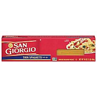 San Giorgio Pasta Spaghetti Thin Box - 1 Lb - Image 2