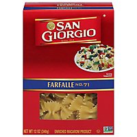 San Giorgio Pasta Farfalle Box - 12 Oz - Image 1