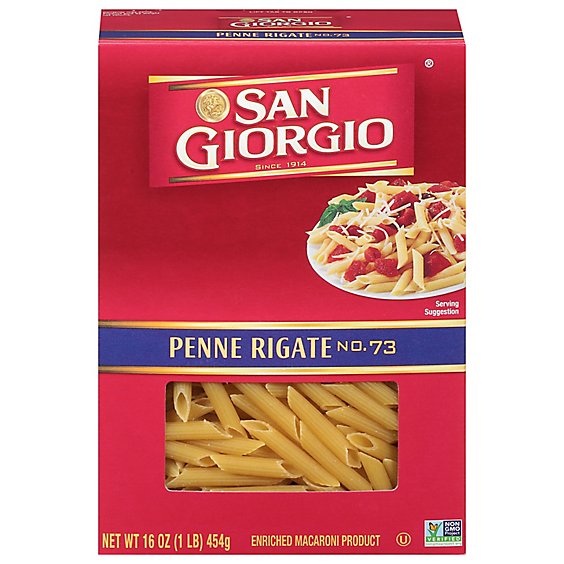 San Giorgio Pasta Penne Rigate Box - 16 Oz