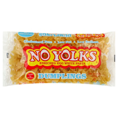 No Yolks Pasta Enriched Egg White Dumplings - 8 Oz