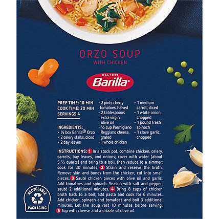 Barilla Pasta Orzo No. 26 Box - 16 Oz - Image 9