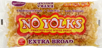 No Yolks Pasta Enriched Egg White Extra Broad - 8 Oz - Image 2