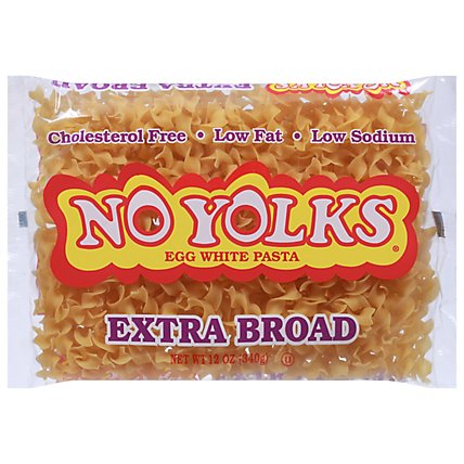 No Yolks Pasta Enriched Egg White Extra Broad - 12 Oz - Image 3