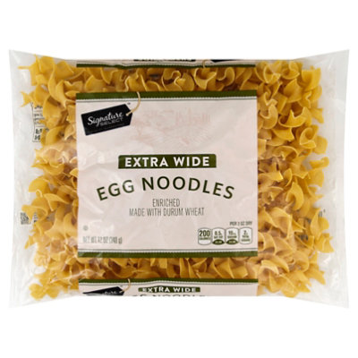 Signature SELECT Pasta Egg Noodles Extra Wide Bag - 12 Oz