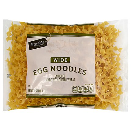 Signature SELECT Pasta Egg Noodles Wide Bag - 12 Oz - Image 1