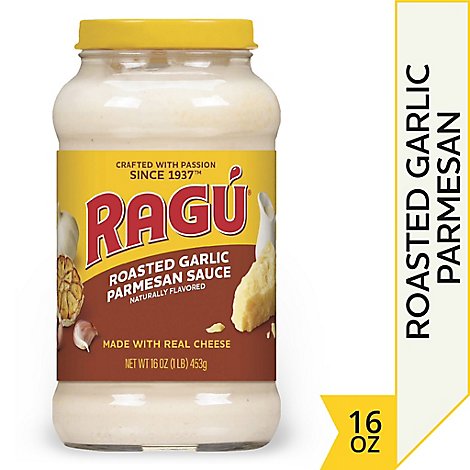 RAGU Cheese Creations Pasta Sauce Roasted Garlic Parmesan Jar - 16 Oz