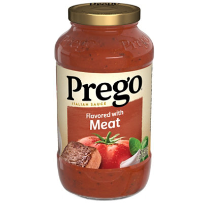 Prego Flavored with Meat Pasta Sauce - 24 Oz - Image 1