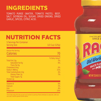 Ragu Old World Style Sauce Flavored with Meat - 23.9 Oz - Image 4