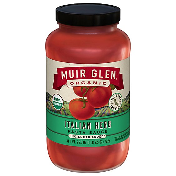 Muir Glen Organic Pasta Sauce Italian Herb - 25.5 Oz