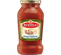 Bertolli Pasta Sauce Italian Sausage Garlic & Romano Jar - 24 Oz