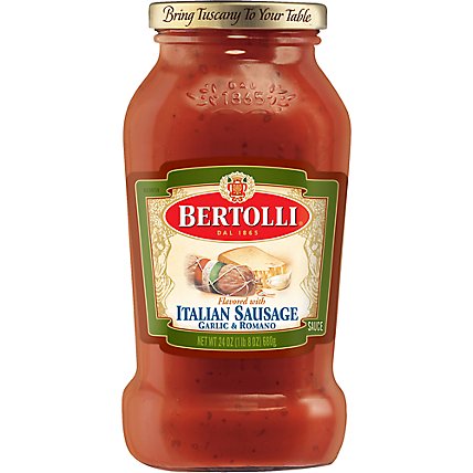 Bertolli Italian Sausage with Garlic and Romano Cheese Sauce - 24 Oz - Image 1