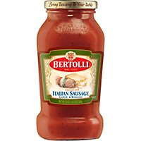 Bertolli Italian Sausage with Garlic and Romano Cheese Sauce - 24 Oz - Image 1