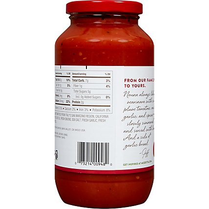 Mezzetta Napa Valley Homemade Sauce Marinara Jar - 25 Oz - Image 6