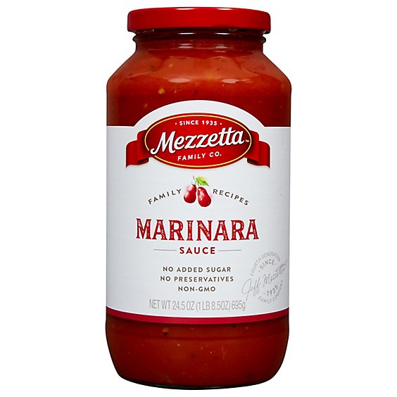 Mezzetta Napa Valley Homemade Sauce Marinara Jar - 25 Oz