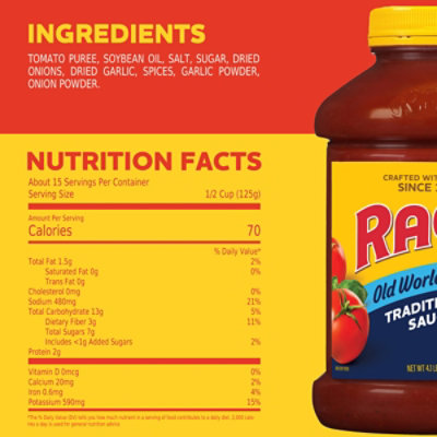 Ragu Old World Style Traditional Sauce - 66 Oz - Image 5