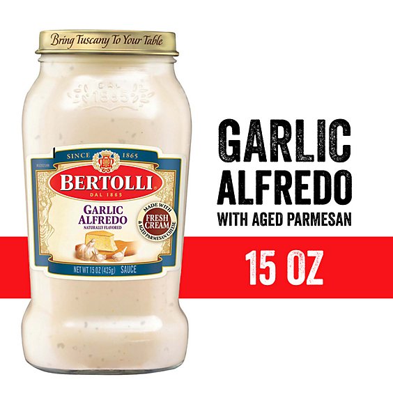 Bertolli Garlic Alfredo Sauce with Aged Parmesan Cheese - 15 Oz