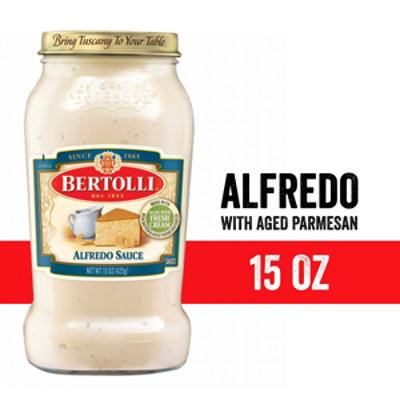 Bertolli Pasta Sauce Alfredo with Aged Parmesan Cheese Jar - 15 Oz