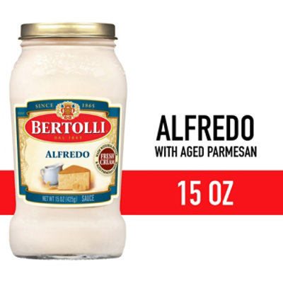 Bertolli Pasta Sauce Alfredo with Aged Parmesan Cheese Jar - 15 Oz