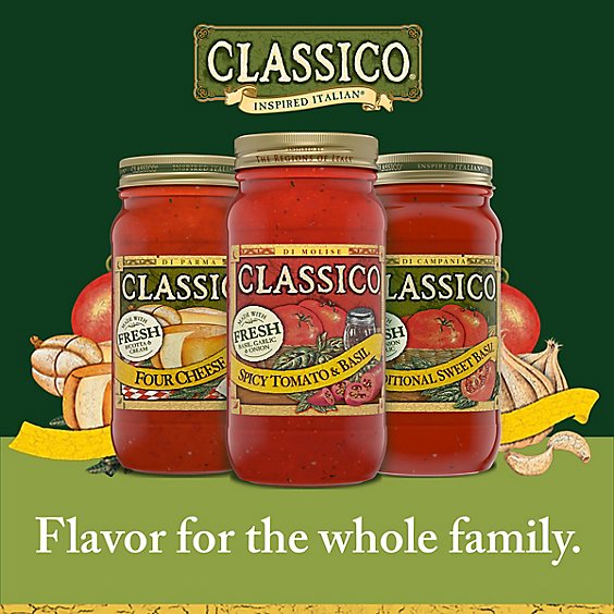 Classico Pasta Sauce Spicy Tomato & Basil Jar - 24 Oz