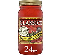 Classico Spicy Tomato & Basil Pasta Sauce Jar - 24 Oz