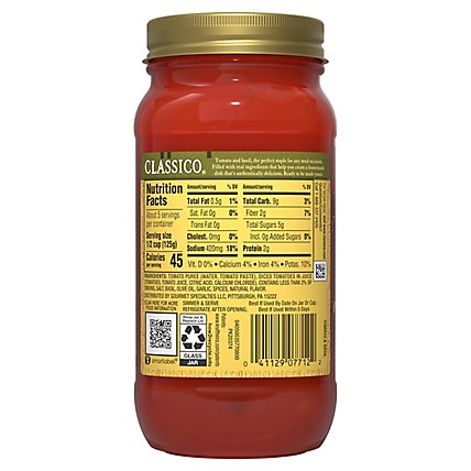 Classico Tomato & Basil Pasta Sauce Jar - 24 Oz - Image 9