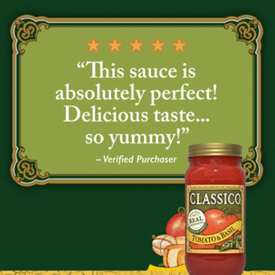 Classico Tomato & Basil Pasta Sauce Jar - 24 Oz - Image 7