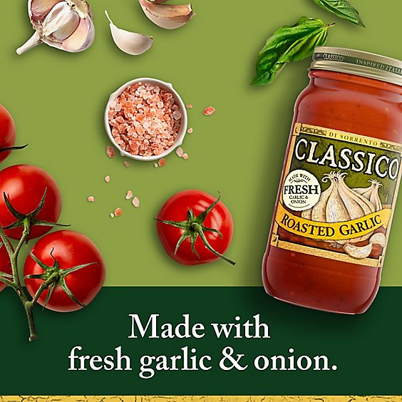 Classico Roasted Garlic Pasta Sauce Jar - 24 Oz