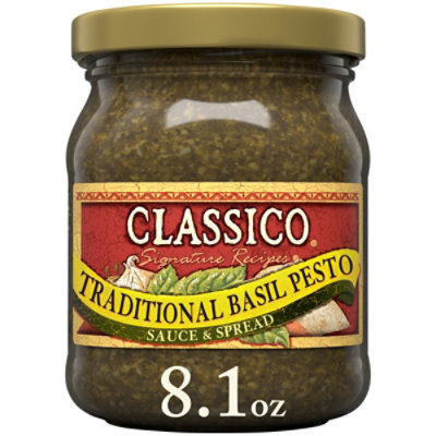 Classico Signature Recipes Traditional Basil Pesto Sauce & Spread Jar - 8.1 Oz - Image 1