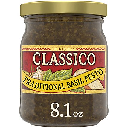 Classico Signature Recipes Traditional Basil Pesto Sauce & Spread Jar - 8.1 Oz - Image 3