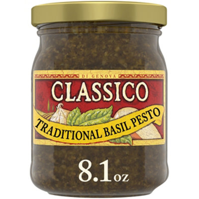 Classico Signature Recipes Sauce & Spread Traditional Basil Pesto Jar - 8.1 Oz