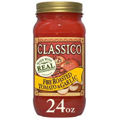 Classico Pasta Sauce Fire Roasted Tomato & Garlic Jar - 24 Oz