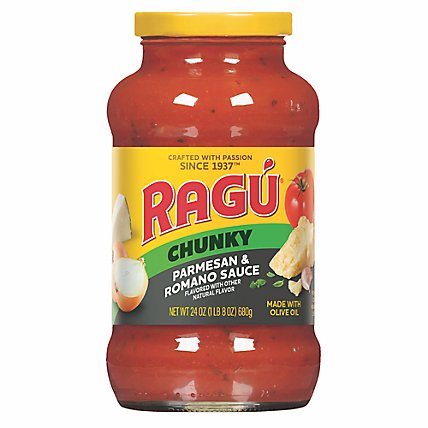 Ragu Chunky Parmesan and Romano Pasta Sauce - 24 Oz - Image 1