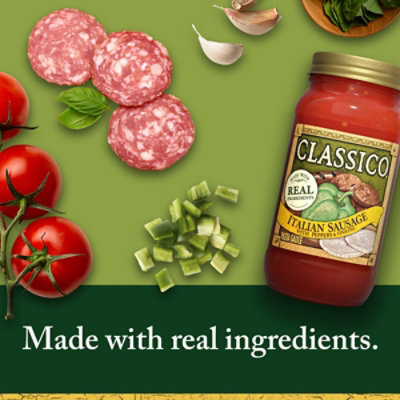 Classico Italian Sausage Pasta Sauce with Peppers & Onions Jar - 24 Oz - Image 2