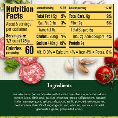 Classico Italian Sausage with Peppers & Onions Pasta Sauce - 24 Oz - Image 7