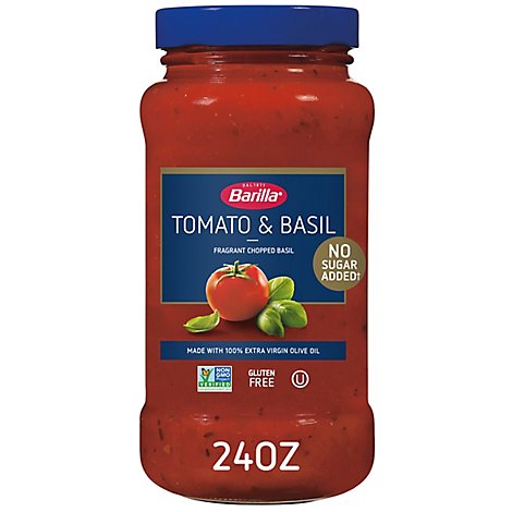Barilla Pasta Sauce Tomato & Basil Jar - 24 Oz