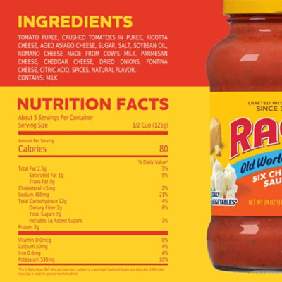Ragu Chunky Six Cheese Pasta Sauce - 16 Oz - Image 5