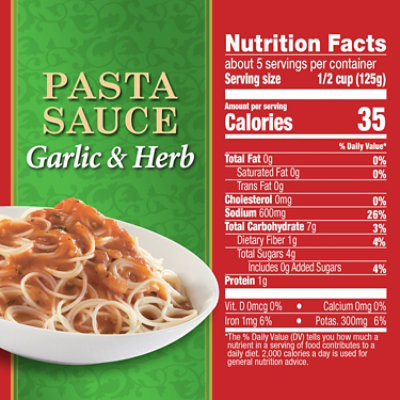 Hunt's Garlic & Herb Pasta Sauce - 24 Oz - Image 4
